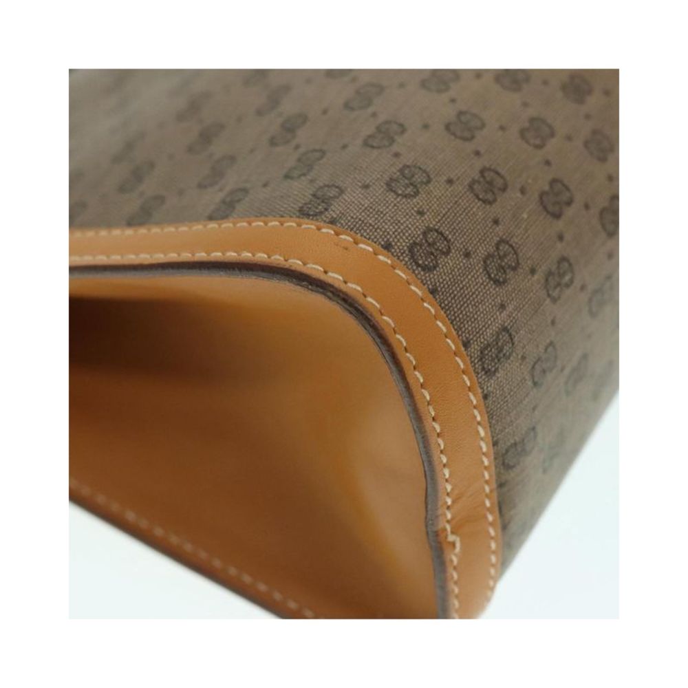 Pre Loved GUCCI GG Canvas Clutch BeigeBrown Womens Bag - Picture 7 of 8